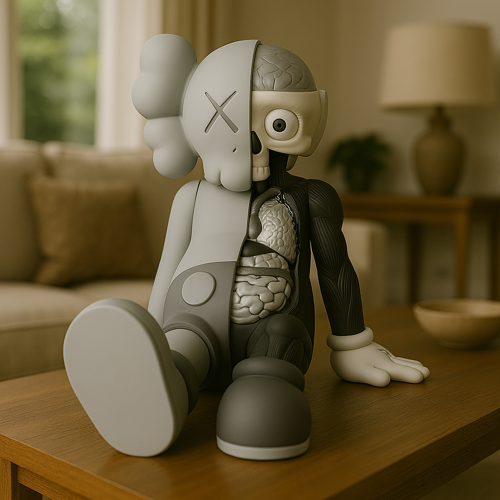 Kaws Sit Anatomy Gray