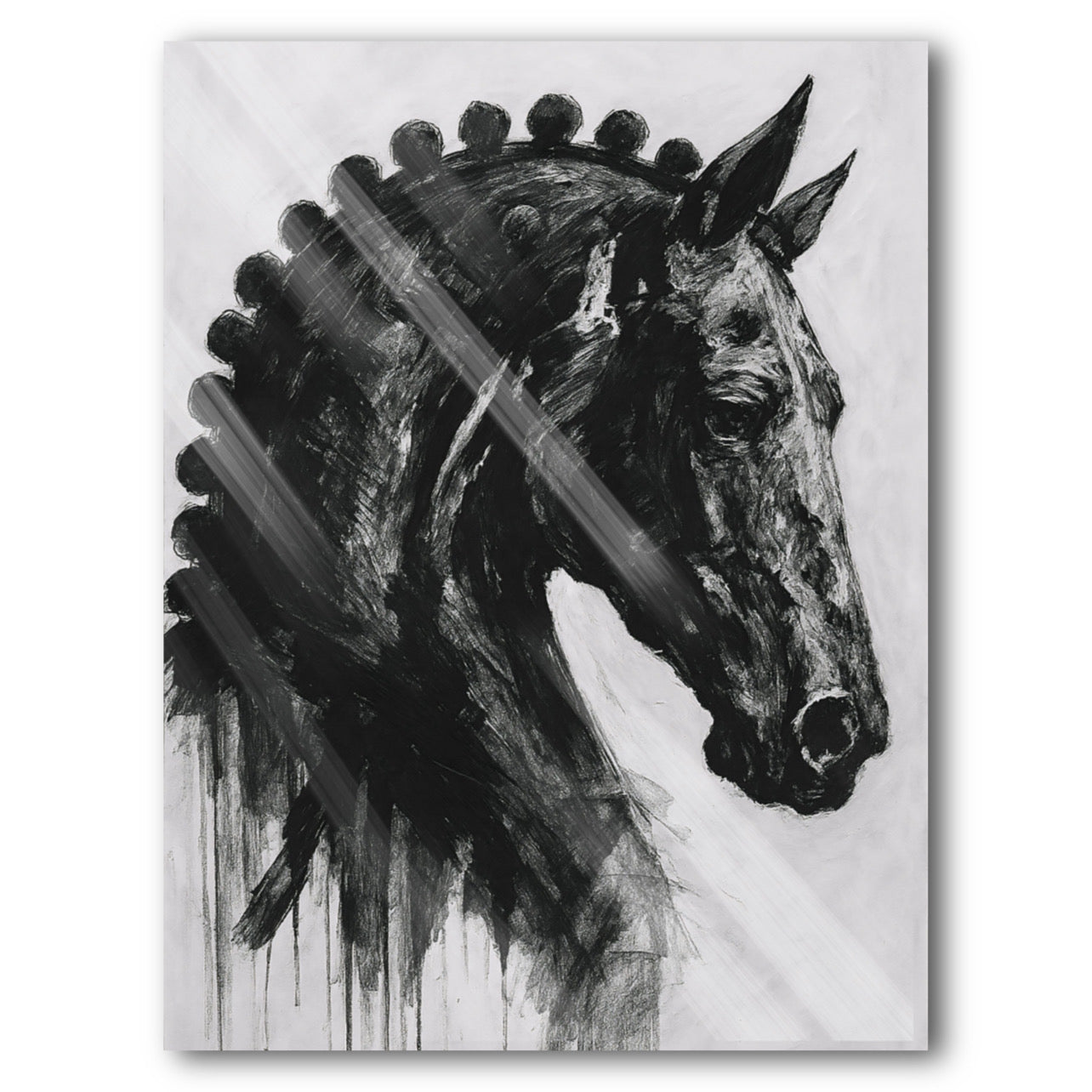 Black Horse Painting