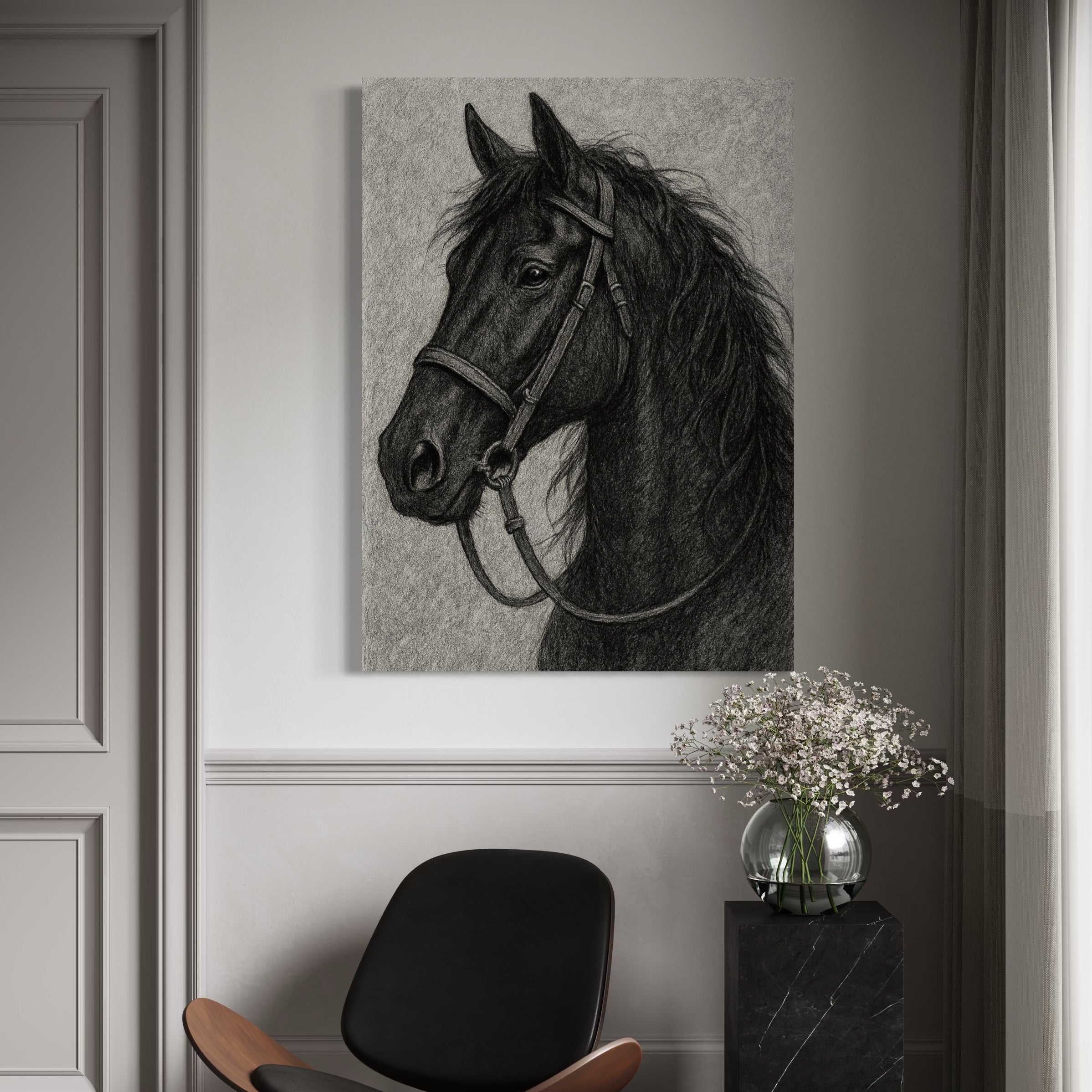 Black Horse Ilustration