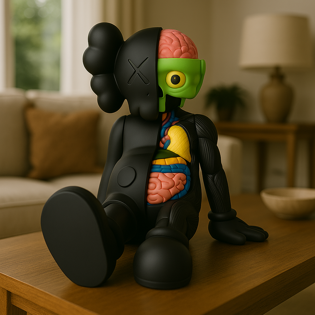 Kaws Sit Anatomy Black