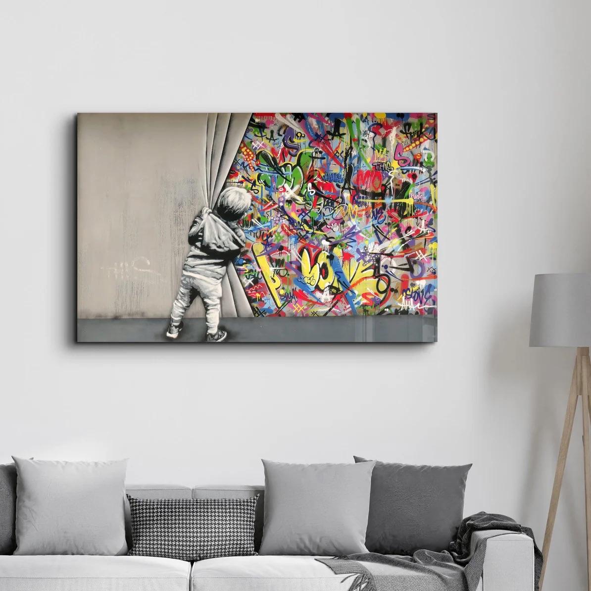Bansky Pull Back the Curtain