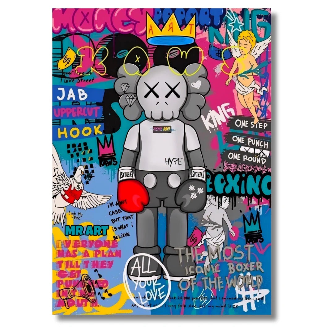 Kaws Boxing Graffiti