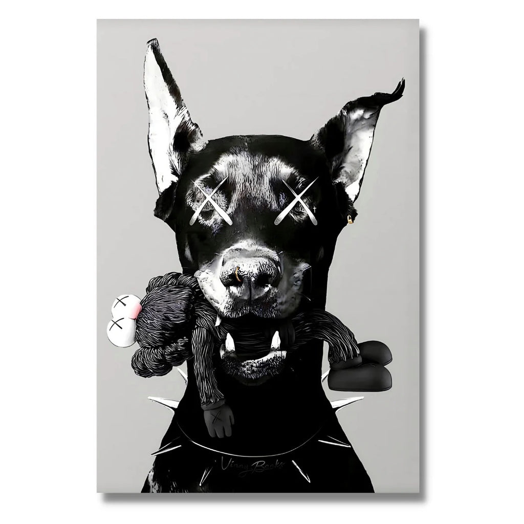 Kaws Doberman