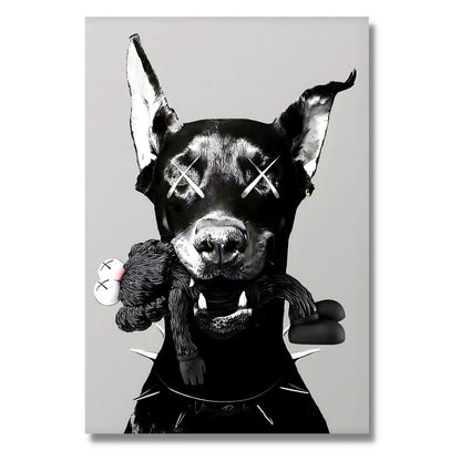 Kaws Doberman