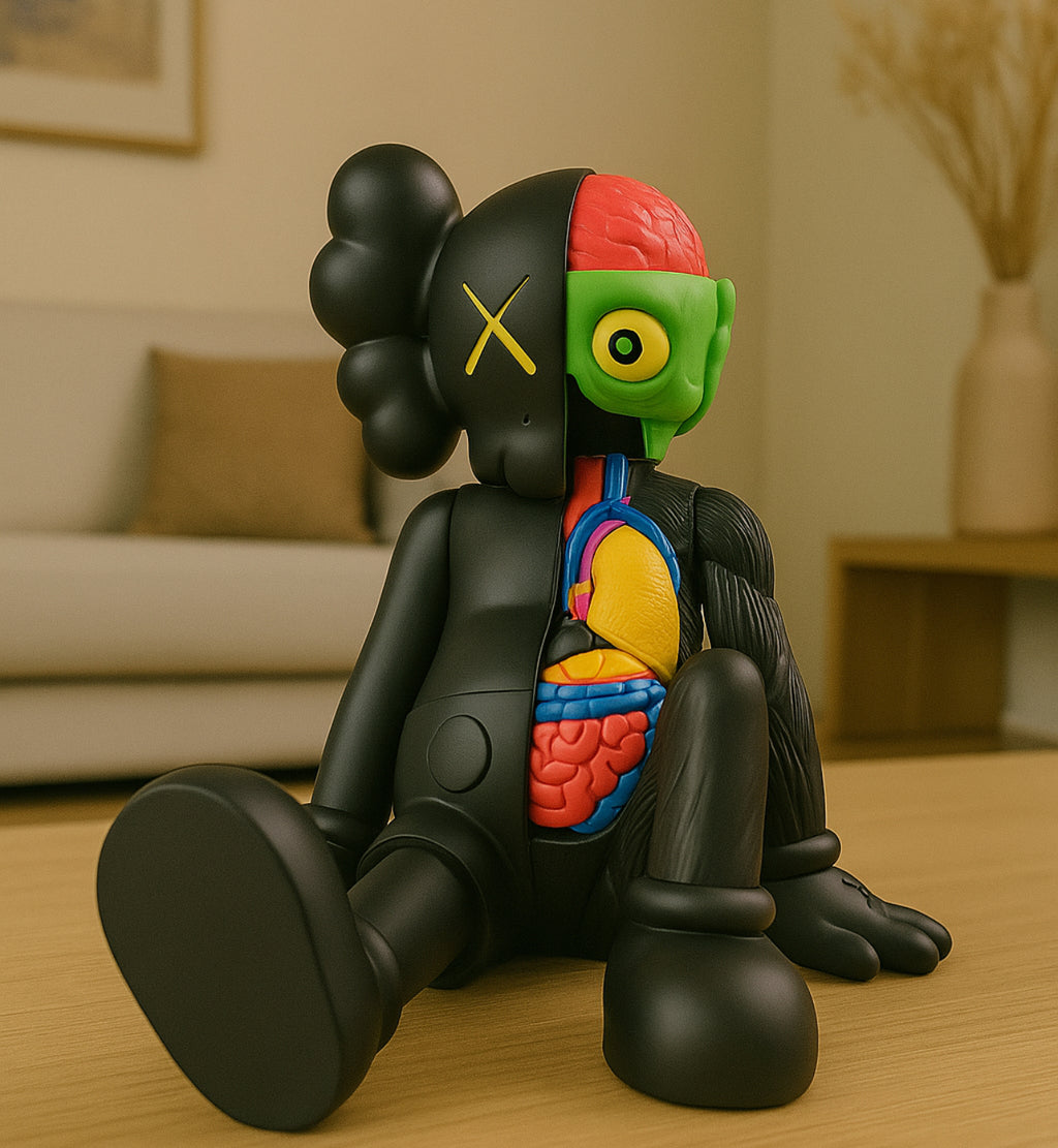 Kaws Sit Anatomy Black