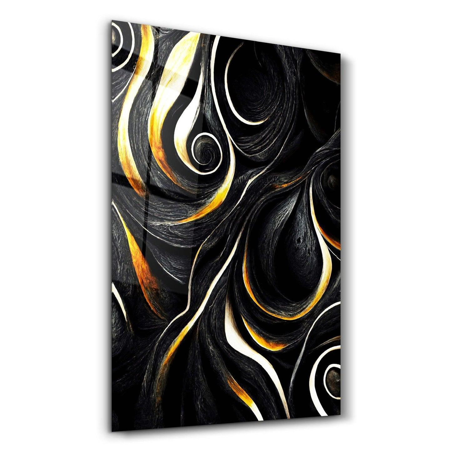 Black & Gold Swirls