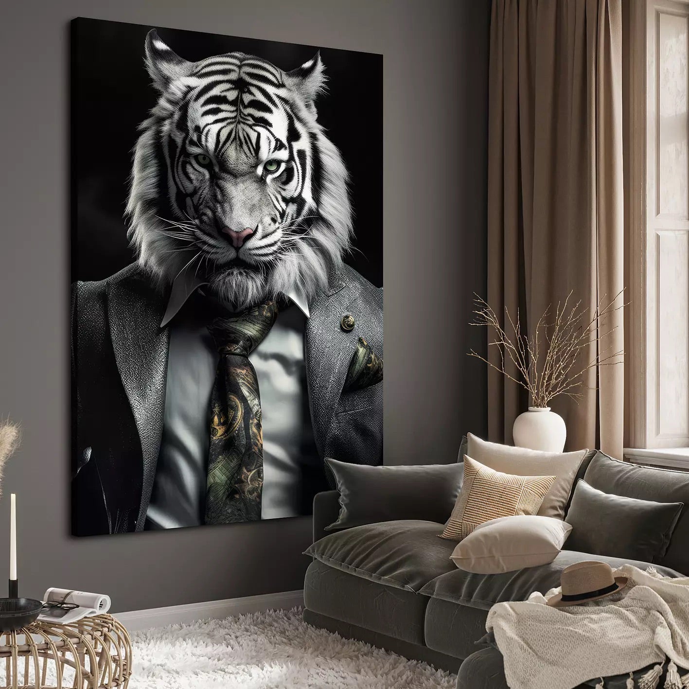 Suited White Tiger