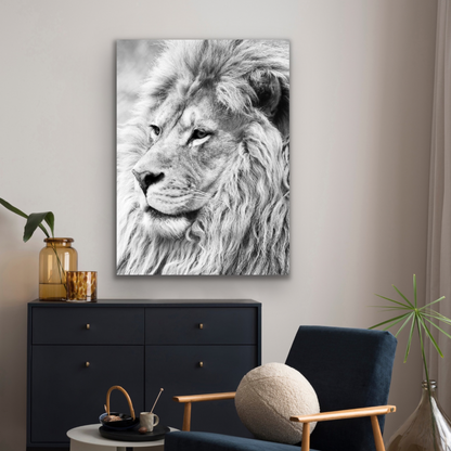 Black and White Lion