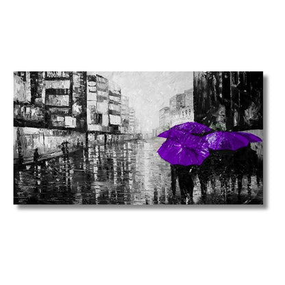 Purple Umbrellas